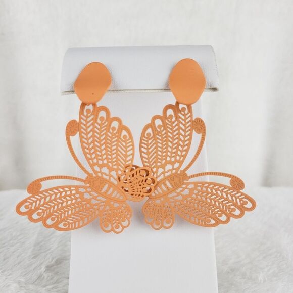 Butterfly Drop Earrings - Picture 1 of 3